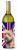 Dog with English Union Jack British Flag Wine Bottle Hugger - 615872827152