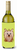 Checkerboard Design with Dog Wine Bottle Hugger - 615872917778