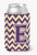 Monogram Letter Chevron Can or Bottle Hugger - 638508276582