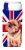 Dog with English Union Jack British Flag Ultra Hugger for slim cans - 615872826667