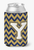 Monogram Letter Chevron Can or Bottle Hugger - 638508276520