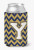 Monogram Letter Chevron Can or Bottle Hugger - 638508276520