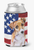 Patriotic With Dog Can or Bottle Hugger - 652259204496