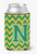 Monogram Letter Chevron Can or Bottle Hugger - 638508276933