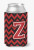 Monogram Letter Chevron Can or Bottle Hugger - 638508274267