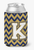 Monogram Letter Chevron Can or Bottle Hugger - 638508276384