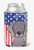 American Flag and Dog Can or Bottle Hugger - 638508242792