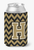 Monogram Letter Chevron Can or Bottle Hugger - 638508274830