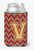 Monogram Letter Chevron Can or Bottle Hugger - 638508274472
