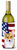 USA Patriotic American Flag Design with Dog Wine Bottle Hugger - 652259159017