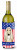 American Flag and Dog Wine Bottle Hugger - 638508210210