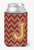Monogram Letter Chevron Can or Bottle Hugger - 638508274359