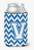 Monogram Letter Chevron Can or Bottle Hugger - 638508273727