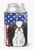 American Flag and Dog Can or Bottle Hugger - 638508242785