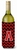 Chevron Black and Red Wine Bottle Hugger - 638508012838