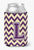 Monogram Letter Chevron Can or Bottle Hugger - 638508276650
