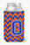 Monogram Letter Chevron Can or Bottle Hugger - 638508273406