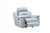 Homeroots Living Room 41" Grey Fascinating Leather Reclining Chair, Grey