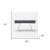 63" Gray and Silver Writing Desk With Three Drawers