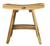 Compact Contemporary Teak Shower Stool in Natural Finish - 4512822891934