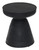 Homeroots Living Room 18" Black Solid Wood Round End Table
