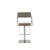 Homeroots Living Room Modern Taupe Faux Leather Adjustable Barstool, Taupe, Adjustable