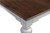 Homeroots Living Room 39" Classic White and Brown Square Coffee Table