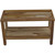 Rectangular Teak Shower Bench with Shelf in Natural Finish - 4512822892214