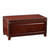 Homeroots Living Room 40" Brown Solid Wood and Metal Rectangular Coffee Table, Brown Finish