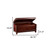 Homeroots Living Room 40" Brown Solid Wood and Metal Rectangular Coffee Table, Brown Finish