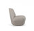 Homeroots Living Room 31" Grey Solid Color Lounge Chair, 100% Polyester