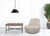 Homeroots Living Room 31" Grey Solid Color Lounge Chair, 100% Polyester
