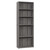 11.75" x 24.75" x 71.25" Grey 5 Shelves Bookcase - 4512839642994