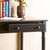 Homeroots Office Satin Black Desk with Drawers