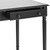 Homeroots Office Satin Black Desk with Drawers