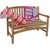 Homeroots Outdoor Compact Teak Outdoor Bench with Curved Design, Natural Finish