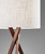 Homeroots Lighting Floor Lamp with Walnut Wood Tripod Leg, Walnut Finish, 63 Inch Height