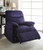 Arcadia Recliner , Blue Woven Fabric- new