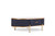 Homeroots Living Room 47" Charcoal Gray Gold and White Stone Oval Coffee Table with Drawer