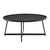 Homeroots Living Room Modern Elegance Black Ash and Black Modern Round Coffee Table, Black Finish, 35 Inch Round