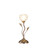 14” Glam Rose Gold and Bling Flower Metal Table Lamp - 606114544302
