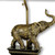 Homeroots Lighting Antique Elephant Table Lamp, Brown and Gold Finish