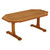 Homeroots Hexagonal Coffee Table, Brown, Solid Teak Wood