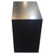 25" Dark Brown Solid Wood Three Drawer Nightstand