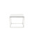 20" Silver And White Square End Table