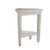 Compact Teak Corner Shower Stool with Shelf in Whitewash Finish - 4512822892139
