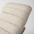 Homeroots Living Room Modern Cream Fabric Chaise Lounge Chair, Solid Wood Frame and Base