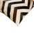 Homeroots Home Decor Stunning Tricolor Chevron Torino Kobe Cowhide Pillow, 18 x 18 x 5 inches, Tricolor