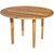 37" Round Compact Teak Dining Table in Natural Finish - 4512822891484