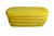 Homeroots Living Room 44" Yellow Velvet Tufted Oval Ottoman
